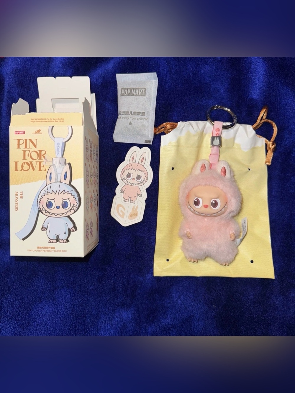 Pop Mart Labubu Pin for love confirmed Letter G